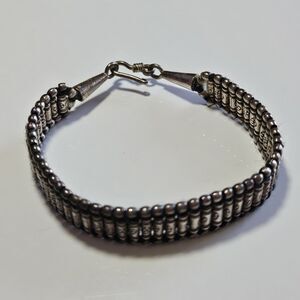 Sterling Silver Handwoven Bracelet 7"